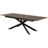 Imperia Large Extending Dining Table - Brown, Ceramic