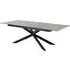 Imperia Large Extending Dining Table - Grey, Ceramic