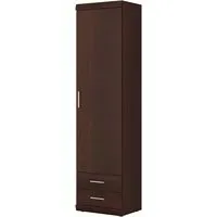 Impro Wooden Storage Cabinet with 2 Drawers - Dark Mahogany