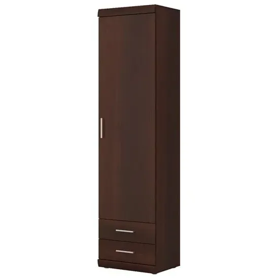 Impro Wooden Storage Cabinet with 2 Drawers - Dark Mahogany