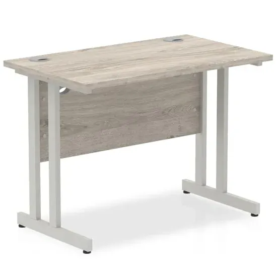 Impulse Computer Desk Cantilever Leg - Grey Oak, MFC product