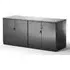 Impulse Twin Storage Credenza with Lockable Doors - Black