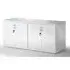Impulse Twin Storage Credenza with Lockable Doors - White