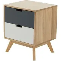 Inaja 2 Drawer Chest - Natural, MDF