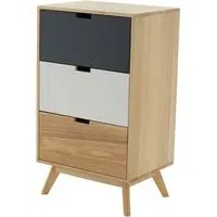 Inaja 3 Drawer Chest - Natural, MDF