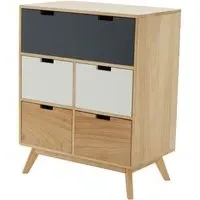 Inaja 5 Drawer Chest - Natural, MDF