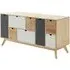 Inaja 6 Drawer Chest with Doors - Natural, MDF