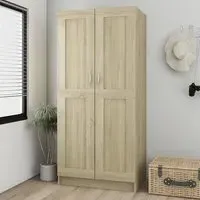 Inara 2-Door Wardrobe - Sonoma Oak, Chipboard