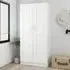 Inara 2-Door Wardrobe - White, Chipboard