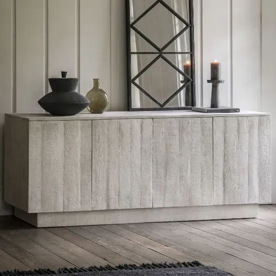Inca 4-Door Sideboard - Whitewash, Mango Wood product