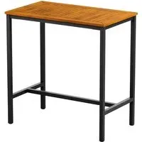 Inchture Rectangular Bar Table - Natural, Robinia Wood