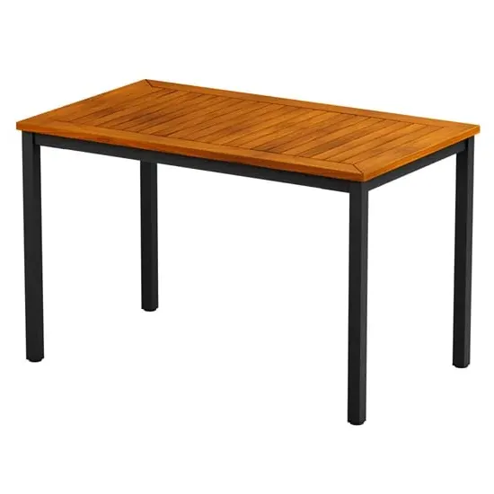 Inchture Rectangular Dining Table - Natural, Robinia Wood