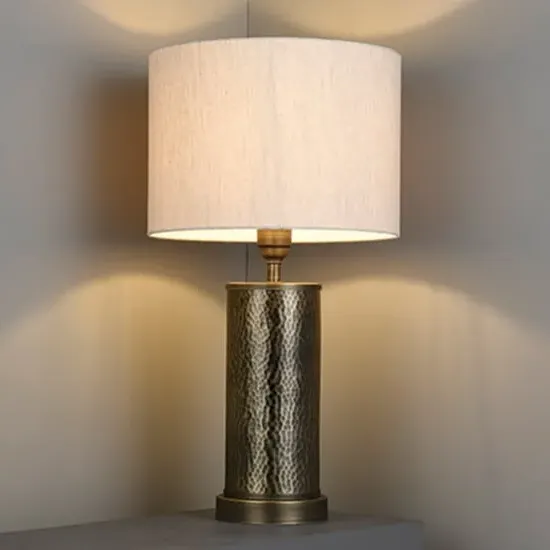 Indara Table Lamp - Natural, Bronze image