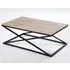 Indio Coffee Table with Black Metal Frame - Oak