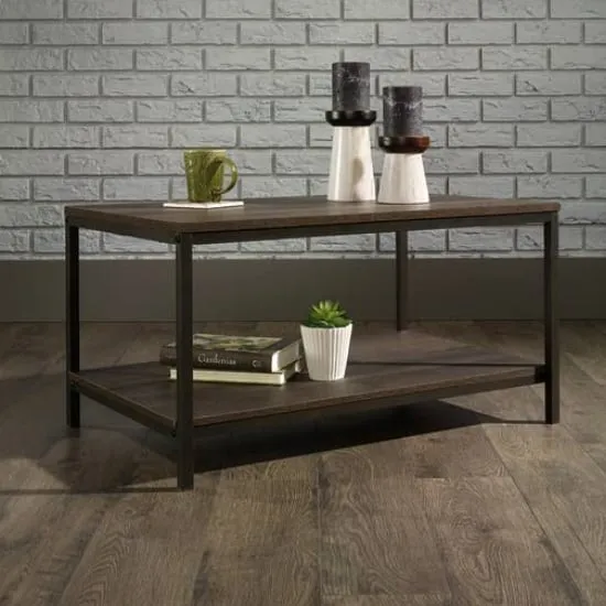 Indio Coffee Table with Storage - Smoked Oak image
