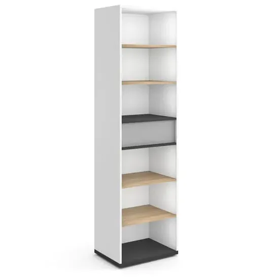 Indio Kids Bookcase with Drawer - White
