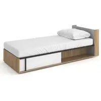 Indio Kids Single Bed with Storage - White