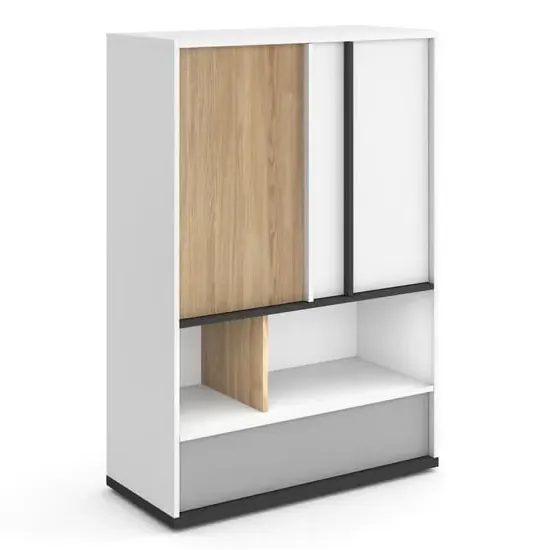 Indio Kids Wooden Sideboard 2 Doors 1 Drawer - White