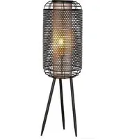 Industrial Large Floor Lamp - Black, Gold