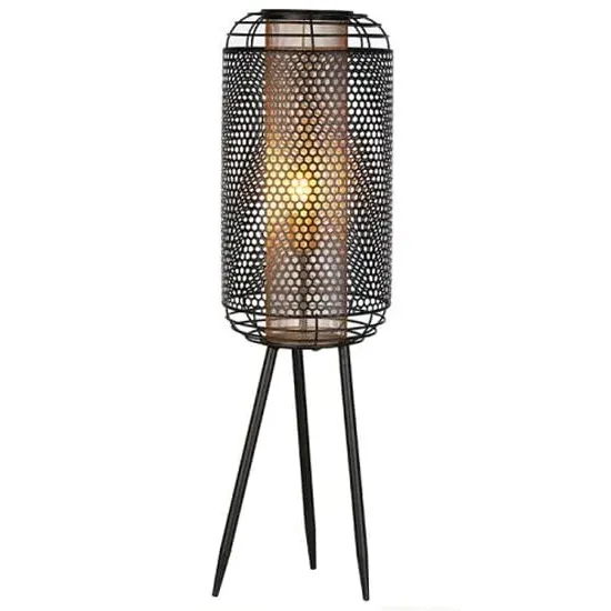 Industrial Large Floor Lamp - Black, Gold