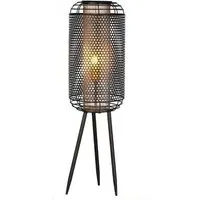 Industrial Small Floor Lamp - Black, Gold