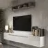 Infinite Wall Hung Entertainment Unit - White, High Gloss