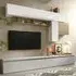 Infinite Wall Hung Entertainment Unit - White, High Gloss