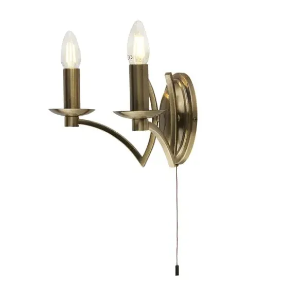 Infinity 2 Wall Light - Antique Brass, Metal image