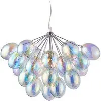 Infinity 6 Light Pendant Light - Chrome, Glass