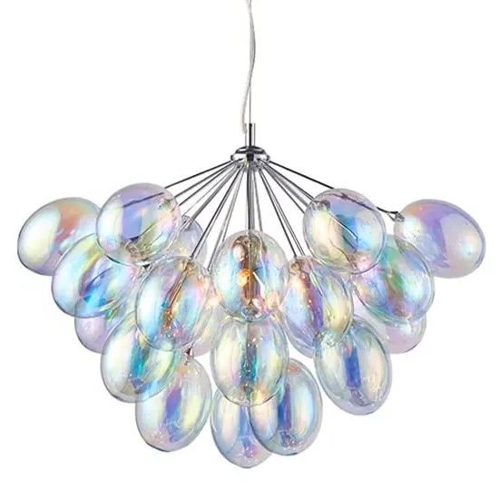 Infinity 6 Light Pendant Light - Chrome, Glass image