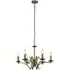 Infinity 6-Light Wall Hung Pendant Light - Antique Brass, Metal