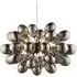 Infinity 8 Light Pendant Light - Black Chrome, Glass