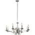 Infinity 8-Light Wall Hung Pendant Light - Chrome, Metal