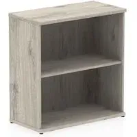 Ingle 2 Shelf Bookcase - Grey Oak, MFC