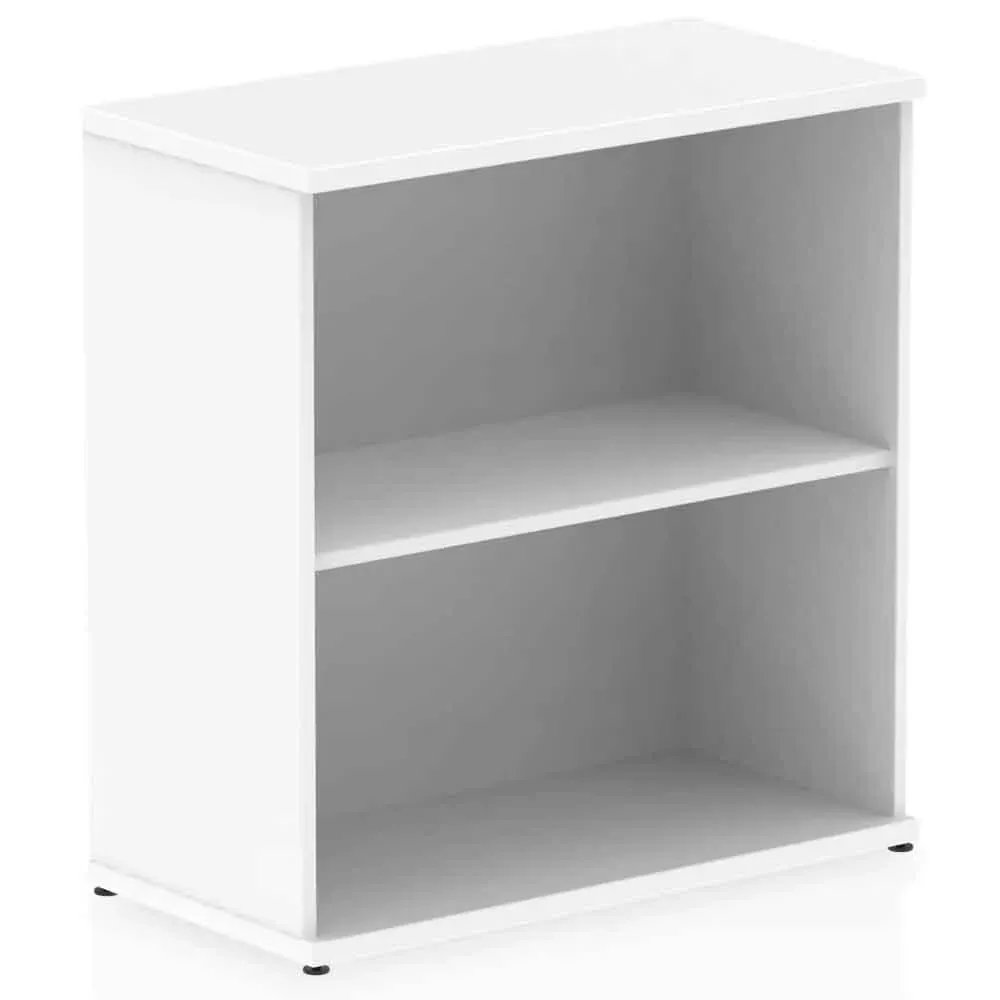 Ingle 2 Shelf Bookcase - White, MFC