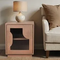 Inglewood Bedside Cabinet - Natural, Mango Wood alternate view