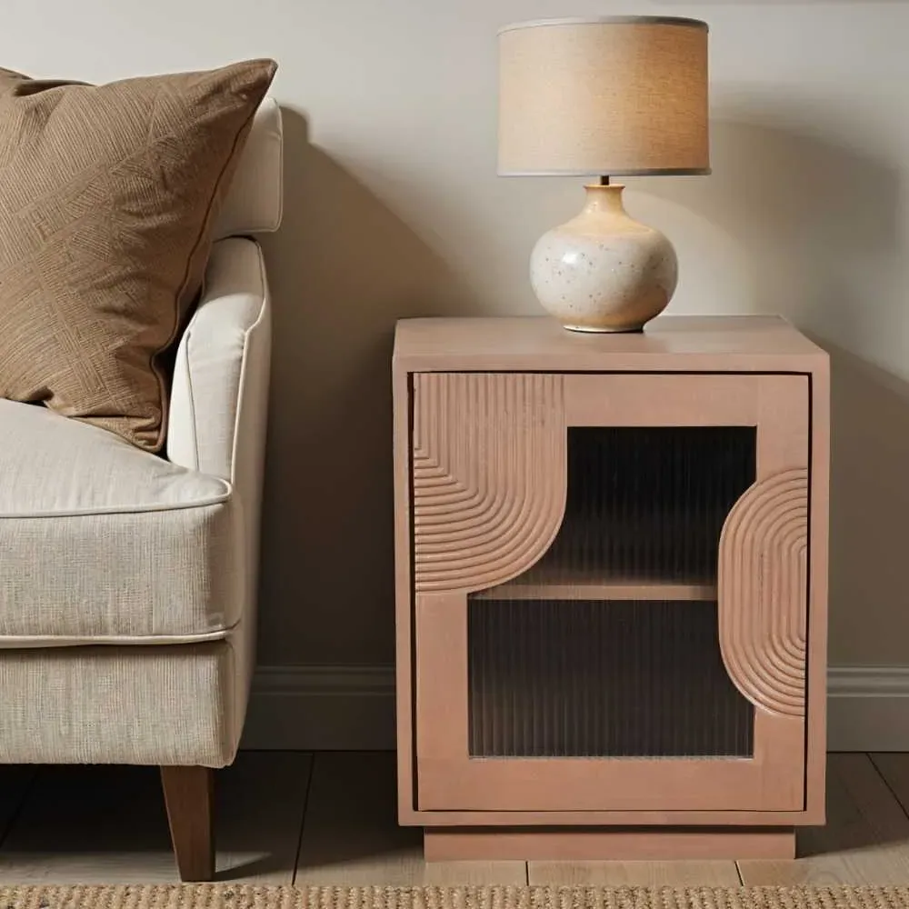Inglewood Bedside Cabinet - Natural, Mango Wood product