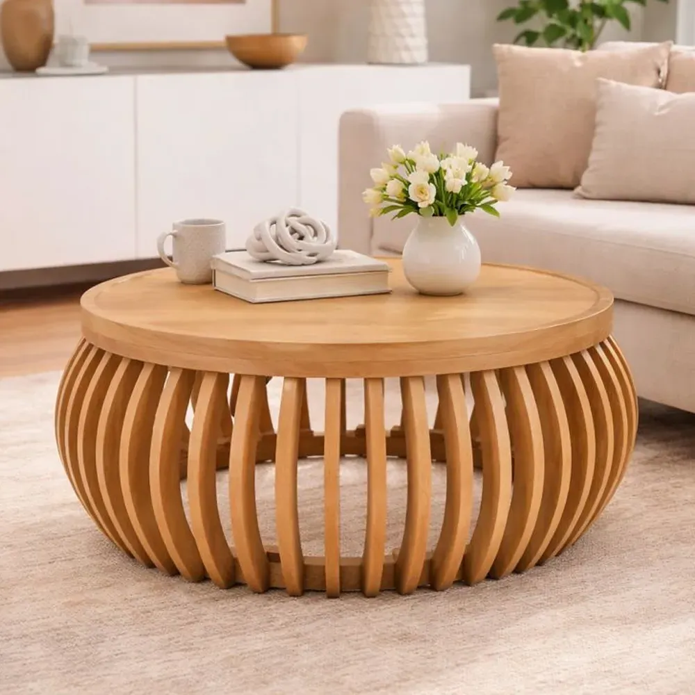 Inglewood Round Coffee Table - Natural, Mango Wood product