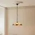Ingram 3 Light Tiffany Glass Pendant Light - Black