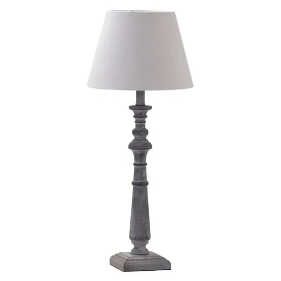 Inkier Column Table Lamp - Brown, Wood image