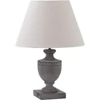 Inkier Urn Table Lamp - Brown, Wood