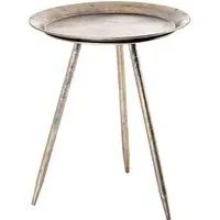 Inman Small Round Side Table - Bronze, Metal alternate view