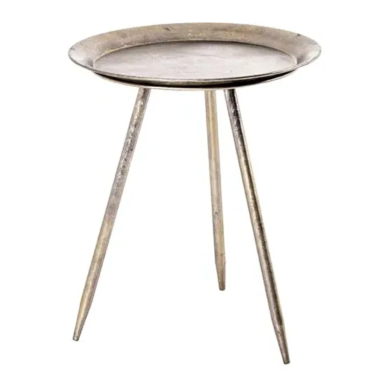 Inman Small Round Side Table - Bronze, Metal image