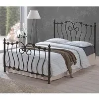 Inova Single Bed Frame - Black, Metal