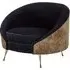 Intercrus Armchair with Leopard Print - Black