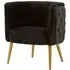 Intercrus Tub Chair with Tufted Detail - Black
