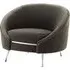 Intercrus Upholstered Armchair - Grey, Velvet