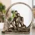 Intimacy Lovers Sculpture - Brown, Polyresin