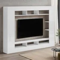 Inverness Entertainment Unit - White, High Gloss alternate view