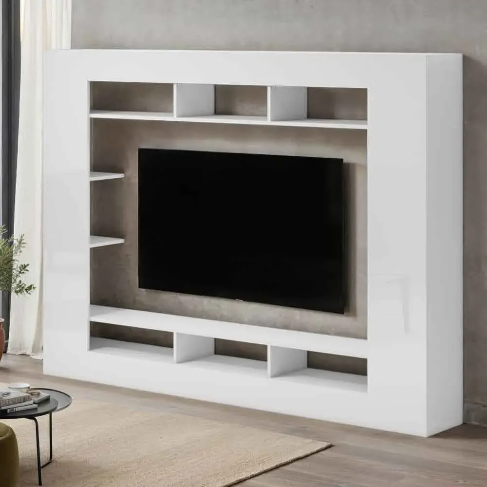 Inverness Entertainment Unit - White, High Gloss product